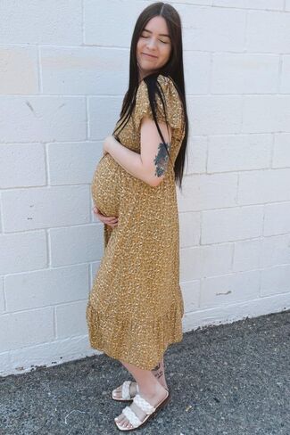 PinkBlush Floral Smocked Maternity Maxi Dress in Kuwait