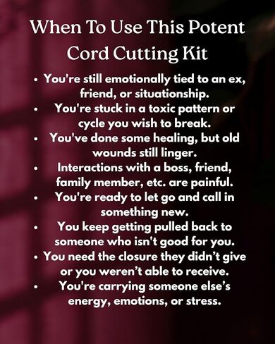 Cutting Cord Ritual Spell Kit – Energy Release, Banishing, and Protection Spell for Letting Go in Saudi Arabia