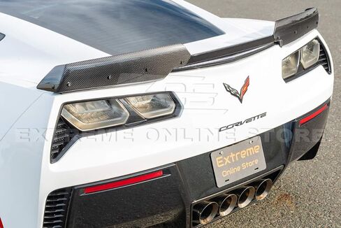 استبدال المتجر المتطرف عبر الإنترنت لعام 2014-2019 شيفروليه كورفيت C7 | Z06 Stage 2 GM مصنع على غرار الألياف الكربونية الألياف الخلفية المفسد جناح جناح الجانب امتداد in Saudi Arabia