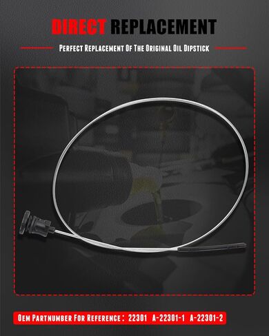 CCIYU OIL DIPSTICK 86 × 2.5 × 2.5 مؤشر مستوى الزيت مناسب لكرايسلر 300 2006-2012 ، لدودج تشالنجر 2011-2012 ، لدودج تشارجر 2006-2012 ، لدود ماجنوم 2005-2008 in Saudi Arabia