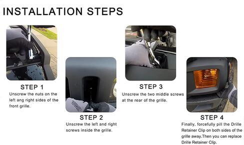 مصبغة مقطع من أجل Hummer H3 شواية مقاطع الملحقات التي تناسب Hummer H3 2006-2010 H3T 2009-2010 استبدال مقاطع السيارات OEM 11561829 in Kuwait