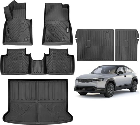 Naibeve Floor Mats for Mazda CX-30 2020-2023 2024 (FWD Only)- All Weather Custom Fit for Mazda CX-30 Floor Mats, for Mazda CX-30 Floor Liner Cargo Mat Trunk Liner Cargo Liner in Kuwait