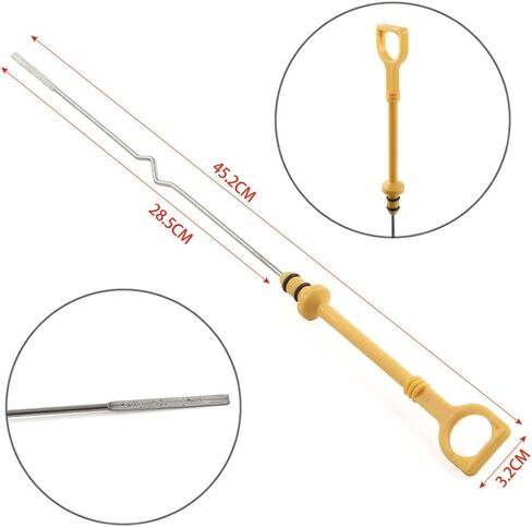 CNAMID5 1.6L مؤشر DIPSTICK OIL المحرك 96376263 لـ CHEVROLET AVEO 2004-2011 ، AVEO5 2007-2011 ، لـ Pontiac G3 2009-2011 ، للمركبة مع محرك 1.6 لتر L4 فقط in Saudi Arabia