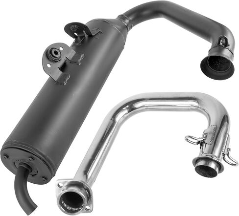 Caltric Exhaust Muffler and Pipe Compatible with Yamaha Viking 700 YXM700 4X4 2014 2015 2016 2017 2018 2019 2020 2021 in Saudi Arabia