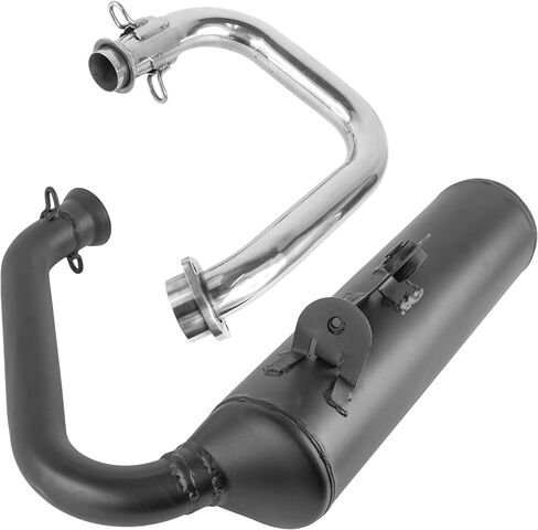 Caltric Exhaust Muffler and Pipe Compatible with Yamaha Viking 700 YXM700 4X4 2014 2015 2016 2017 2018 2019 2020 2021 in Saudi Arabia