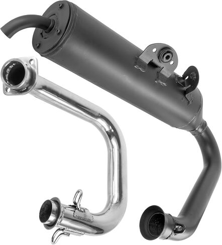 Caltric Exhaust Muffler and Pipe Compatible with Yamaha Viking 700 YXM700 4X4 2014 2015 2016 2017 2018 2019 2020 2021 in Saudi Arabia