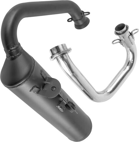 Caltric Exhaust Muffler and Pipe Compatible with Yamaha Viking 700 YXM700 4X4 2014 2015 2016 2017 2018 2019 2020 2021 in Saudi Arabia