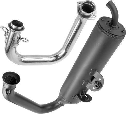 Caltric Exhaust Muffler and Pipe Compatible with Yamaha Viking 700 YXM700 4X4 2014 2015 2016 2017 2018 2019 2020 2021 in Saudi Arabia