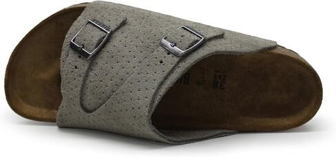 Birkenstock للجنسين Zurich BS من جلد الغزال المنقوش نقش النقاط الصنادل عملة معدنية 7 ث / 5 أمتار في الولايات المتحدة in Saudi Arabia