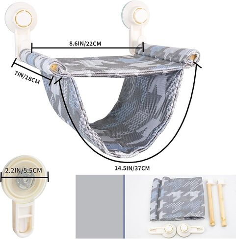FlidRunest Bearded Dragon Hammock with Suction Cups, Soft Lizard Hammock Bed, Hanging Reptile Hammock Bearded Dragon Winter Warm House Tent, Bearded Dragon Tank Perch in Kuwait