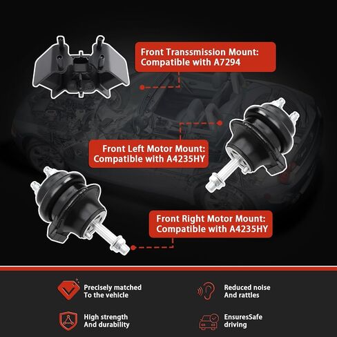 محرك المحرك ومجموعة MOUNT MOUNT متوافقة مع 1998-2005 GS300 3.0L L6 & 2001 2002 2003 2004 2005 IS300 3.0L L6 BUES in Kuwait