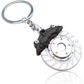 Car Keychain, Keychain for Men, Brake Disc Keyring Accessories, Car Motorcycle Key Chain, Stainless Steel Keyring Drive Gift in Saudi Arabia