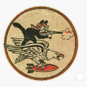 Machine Gun Cat Bomber Patch Ww2 Sticker Decal Vinyl Bumper Sticker Decal Waterproof 5" in Saudi Arabia