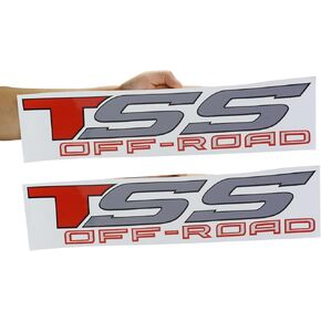 مجموعة زوج TSS OFF ROAD 4X4 ملصق ملصق VINYL FINIL ل TSS (أحمر) in Kuwait