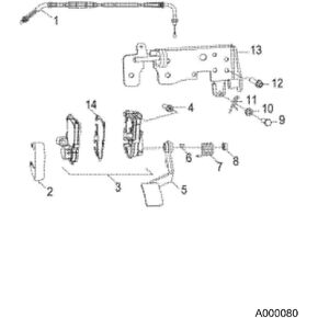 Polaris RZR Throttle Cable ، RZR 170 ، Genuine OEM Part 0455313 ، Qty 1 in Kuwait