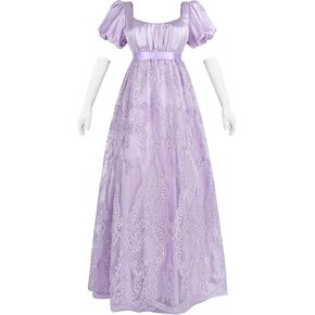 فستان Nuoqi Regency for Women Empire Weist Regency Era Costume Victorian Tea Party Barty in Kuwait