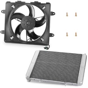 Cooling Fan Assy & Radiator for Polaris RZR 570 800 2008-2022 Sportsman ACE 325 570 900 2014-2016 1240444 2410413 in Saudi Arabia