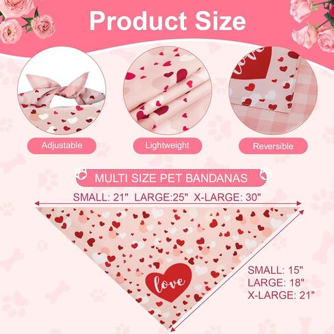 Spring Dog Bandana Xlarge 1pcs ، Blaid Dog Bandana الملون ، وشاح عيد الفصح للصبي والفتاة ، المثلث الصيفي المتين العكسي ل Puppy Pet in Kuwait