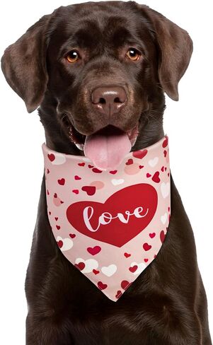 Spring Dog Bandana Xlarge 1pcs ، Blaid Dog Bandana الملون ، وشاح عيد الفصح للصبي والفتاة ، المثلث الصيفي المتين العكسي ل Puppy Pet in Kuwait