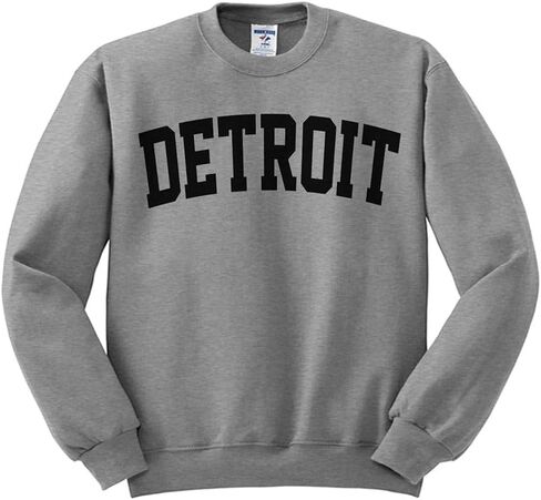 TeesAndTankYou Detroit College Style Sweatshirt Unisex in Kuwait