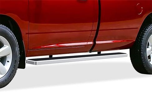 APS (مصقول 304 من الفولاذ المقاوم للصدأ 5 بوصة إلى عجلة) ألواح تشغيل Nerf Bars خطوات جانبية متوافقة مع RAM 1500 2009-2018 CAB العادية 6.5 قدم وذاكرة الوصول العشوائي 2500 3500 2010-2024 6.5 قدم السرير in Saudi Arabia