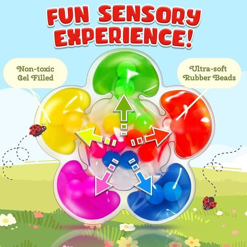 Sensory Toys Color Sorting Toys: Quiet Fidgets for Classroom Montessori Toys for Toddlers, Fine Motor Skill Games Preschool Learning Activities Calm Dwon Travel Toys for Boys Girls Gifts Ages 1-3 3-5 in Saudi Arabia