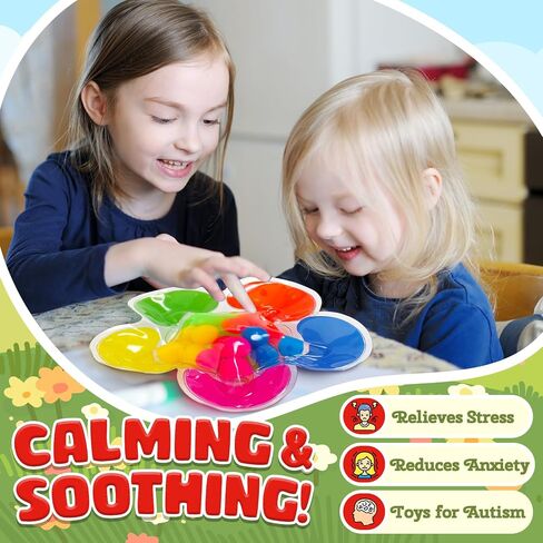 Sensory Toys Color Sorting Toys: Quiet Fidgets for Classroom Montessori Toys for Toddlers, Fine Motor Skill Games Preschool Learning Activities Calm Dwon Travel Toys for Boys Girls Gifts Ages 1-3 3-5 in Saudi Arabia