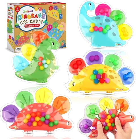 Sensory Toys Color Sorting Toys: Quiet Fidgets for Classroom Montessori Toys for Toddlers, Fine Motor Skill Games Preschool Learning Activities Calm Dwon Travel Toys for Boys Girls Gifts Ages 1-3 3-5 in Saudi Arabia