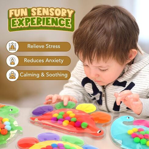 Sensory Toys Color Sorting Toys: Quiet Fidgets for Classroom Montessori Toys for Toddlers, Fine Motor Skill Games Preschool Learning Activities Calm Dwon Travel Toys for Boys Girls Gifts Ages 1-3 3-5 in Saudi Arabia