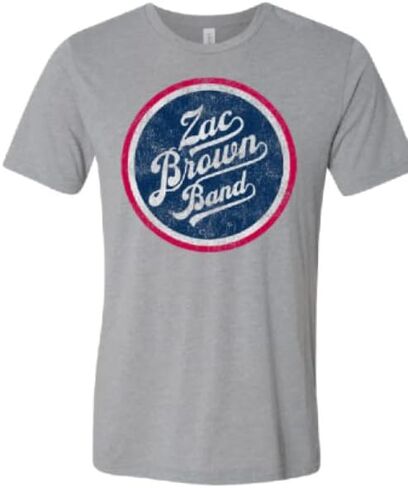 ZAC BROWN BAND Unisex-Adult Official Merch Circle Logo Tee in Saudi Arabia
