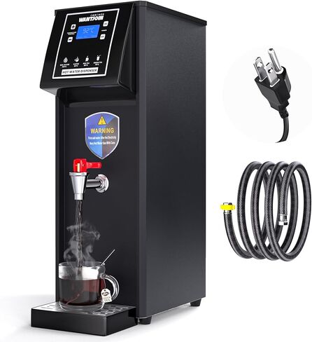 WantJoin Commercial Hot Water Dispenser Water Boiler Step-Heating Electric Countertop Water Dispenser Automatic Temperature Control 32°F-212°F, for Boba Tea Coffee Shop Office 1800W 20L(5.2GAL)/H in Saudi Arabia