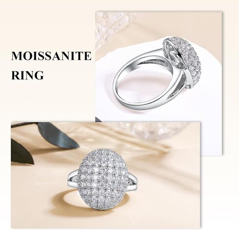 Moissanite Engagement Ring, Heart Solitaire Ring, Sterling Silver Radiant Cut Created Diamond Promise Ring in Heart/Pear/Princess/Round Shape, Size 6-10 in Kuwait