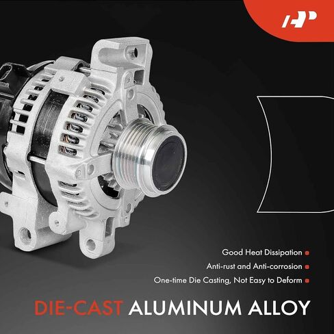 A-premium convalium متوافق مع Cadillac CTS 2014-2015 ، ATS 2013-2015 ، 3.6L ، aspulated بشكل طبيعي ، 12V 150A 6-GROOVE CLUCT BING CW ، استبدل# 1042101951 in Saudi Arabia
