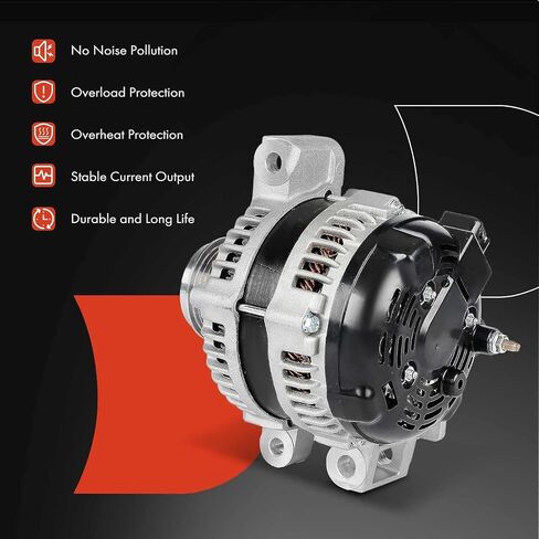 A-premium convalium متوافق مع Cadillac CTS 2014-2015 ، ATS 2013-2015 ، 3.6L ، aspulated بشكل طبيعي ، 12V 150A 6-GROOVE CLUCT BING CW ، استبدل# 1042101951 in Saudi Arabia