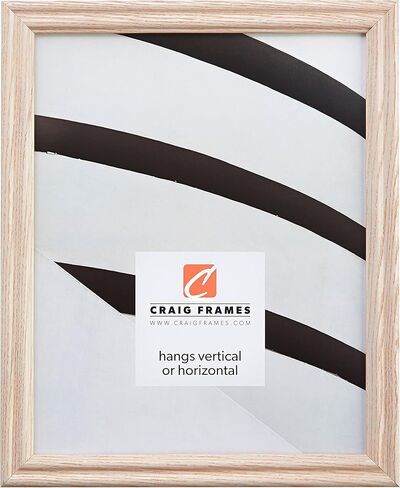 Craig Frames Custom Picture Frame, Odd Sizes Built to Order, 4x4 to 24x36, Wiltshire 200 Slim Wood Frame, (6) Colors, With Glass or Plexiglass & Backing, Tabletop or Wall Hanging in Saudi Arabia