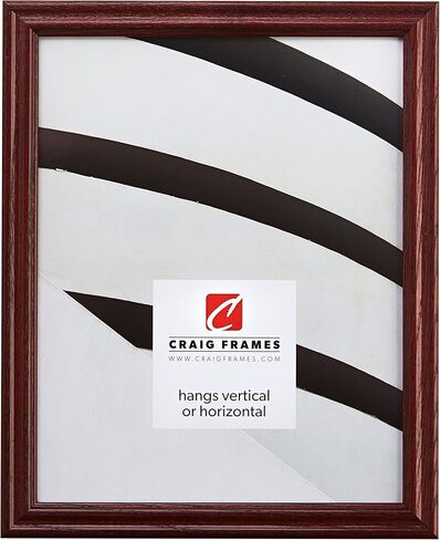 Craig Frames Custom Picture Frame, Odd Sizes Built to Order, 4x4 to 24x36, Wiltshire 200 Slim Wood Frame, (6) Colors, With Glass or Plexiglass & Backing, Tabletop or Wall Hanging in Saudi Arabia