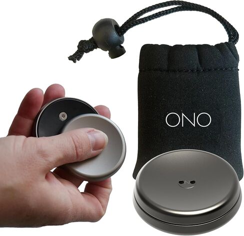 Ono Slider - لعبة تململ باليد للبالغين | المساعدة في تخفيف التوتر والقلق والتوتر | يعزز التركيز ، وضوح | تصميم مضغوط ، محمول | التيتانيوم الطبيعي in Kuwait