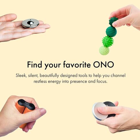 Ono Slider - لعبة تململ باليد للبالغين | المساعدة في تخفيف التوتر والقلق والتوتر | يعزز التركيز ، وضوح | تصميم مضغوط ، محمول | التيتانيوم الطبيعي in Kuwait