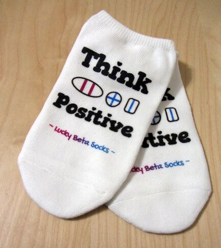 IVF Socks Lucky Beta Pregnancy Test Socks - IVF Socks, Positive thoughts, BFP, Beta Day, Womens Med No Show White Beta Socks in Saudi Arabia