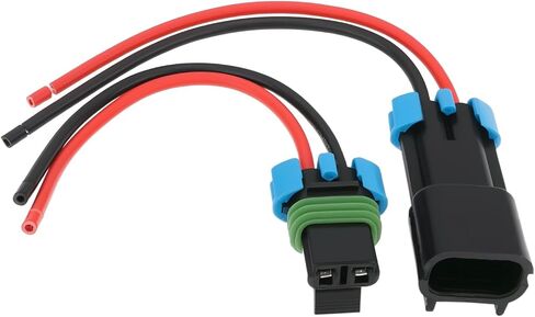 2pcs 2-pin car fan plug tirling harness male and female connector متوافق مع Delphi metri-pack 280 خط خط خط 13.5 سم in Kuwait