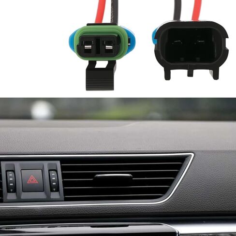 2pcs 2-pin car fan plug tirling harness male and female connector متوافق مع Delphi metri-pack 280 خط خط خط 13.5 سم in Kuwait