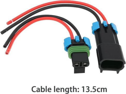 2pcs 2-pin car fan plug tirling harness male and female connector متوافق مع Delphi metri-pack 280 خط خط خط 13.5 سم in Kuwait