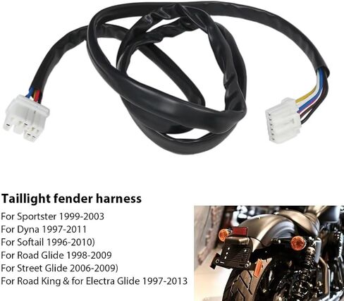 Plug-N-Play الخلفي الخلفي Fender Fender تسخير مناسب لهارلي ديفيدسون 1996-2013 in Saudi Arabia