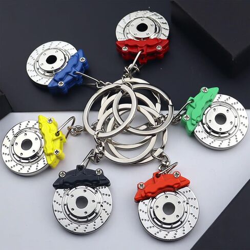 Car Keychain, Keychain for Men, Brake Disc Keyring Accessories, Car Motorcycle Key Chain, Stainless Steel Keyring Drive Gift in Saudi Arabia