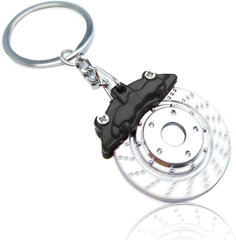 Car Keychain, Keychain for Men, Brake Disc Keyring Accessories, Car Motorcycle Key Chain, Stainless Steel Keyring Drive Gift in Saudi Arabia