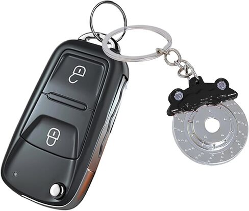 Car Keychain, Keychain for Men, Brake Disc Keyring Accessories, Car Motorcycle Key Chain, Stainless Steel Keyring Drive Gift in Saudi Arabia