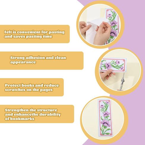 Origach 6 PCS Cross Stitch Stitch Kit للمبتدئين مع دعم Love Love Legres Batshroom Plants DIY مجموعة مرجعية مرجعية للتطريز للمبتدئين عشاق الكبار in Kuwait