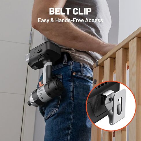 Litheli 20V MAX Cordless Impact Driver Kit, 1/4 Inch Brushless Hex Driver, 230N.m Torque, with 2.0Ah Battery, 14PCS Sockets, 10PCS Driver Bits and Tool Bag Included in Saudi Arabia