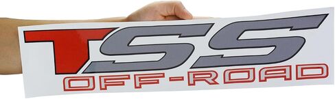 مجموعة زوج TSS OFF ROAD 4X4 ملصق ملصق VINYL FINIL ل TSS (أحمر) in Saudi Arabia