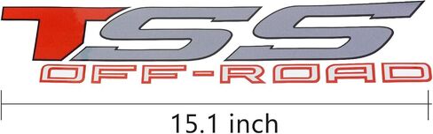 مجموعة زوج TSS OFF ROAD 4X4 ملصق ملصق VINYL FINIL ل TSS (أحمر) in Saudi Arabia
